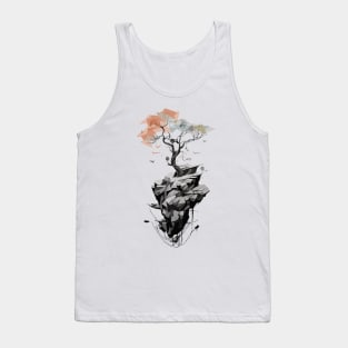 Tree and Stones Minimalist Tank Top